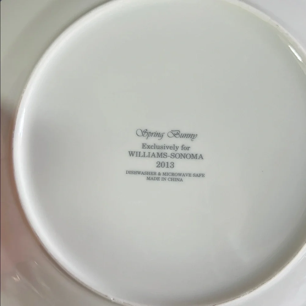 Williams Sonoma “Spring Bunny”🐇4 Plate Set